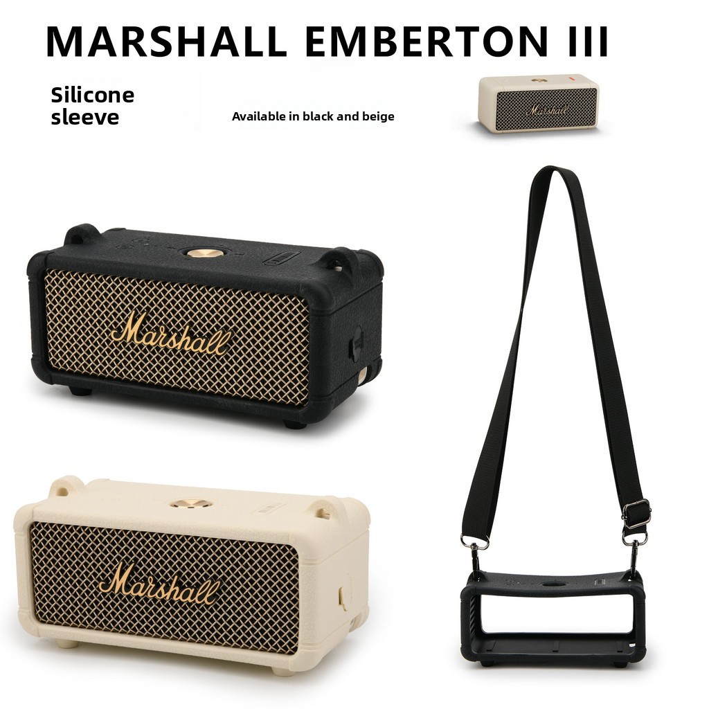 เหมาะสําหรับลําโพง Marshall Emberton III เคสซิลิโคนลําโพง Marshall เคสทดแทนแบบพกพา