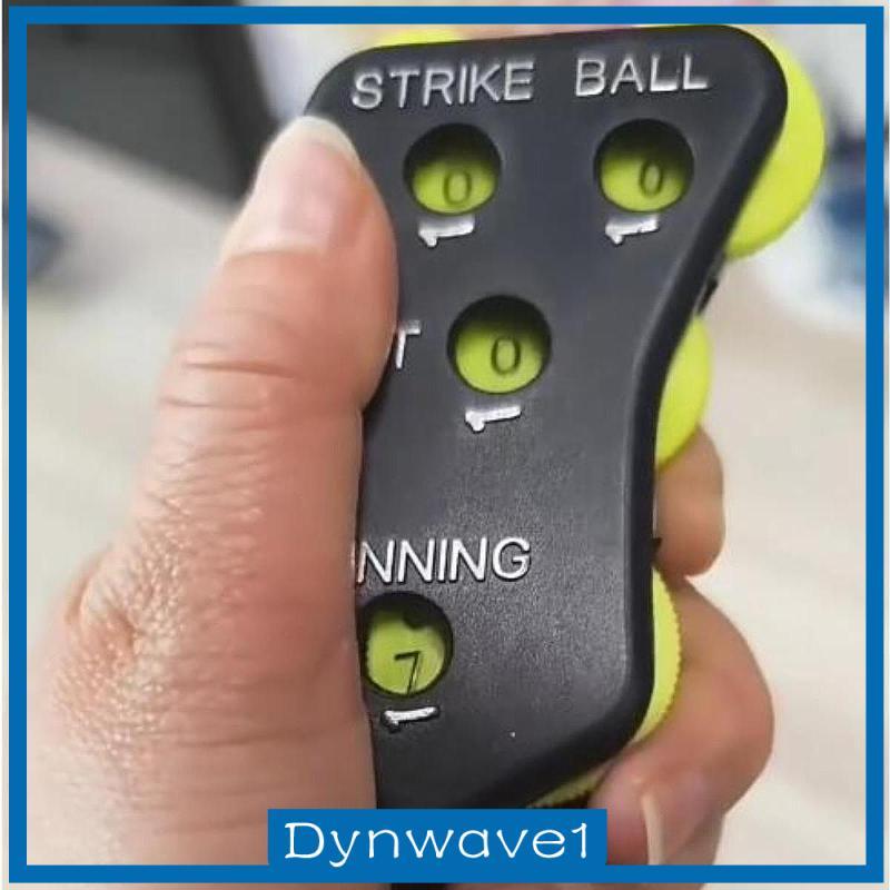 [Dynwave1] Baseball Umpire Clicker Four Wheel Softball Counter Umpire Indicator Gear for Baseball Sp