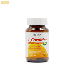 Vistra L-Carnitine 3L ขวด 30 เม็ด