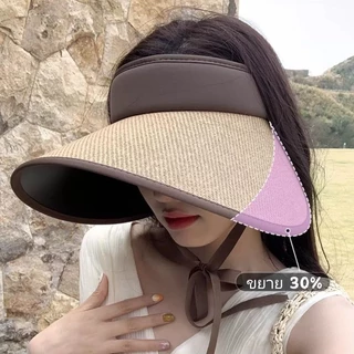 New หมวกกันแดด หมวกแฟชั่น มีผ้าคลุมไหล่ UPF50+ ป้องกันรังสี UV