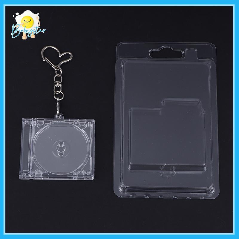 [Inthehot-t] Cd พวงกุญแจอัลบั้มกรณีพลาสติก Cd Cases Clear DVD Bulk DVD Jewel Keyring Music Blank Com