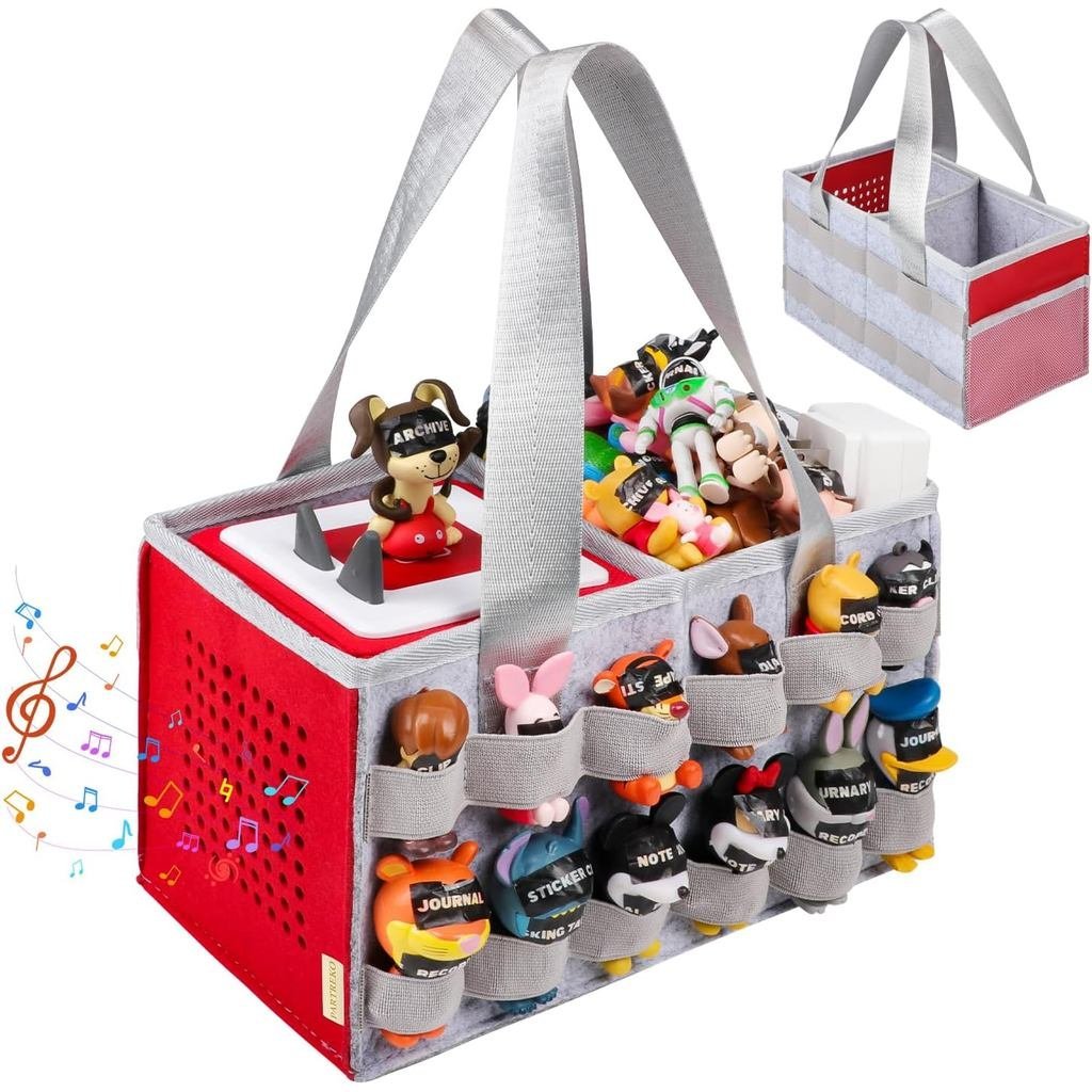 กระเป๋าถือใช้งานร่วมกับกล่อง Tonies พร้อมตําแหน่งเสียง,กระเป๋าเดินทางแบบพกพาสําหรับ Tonies ตัวเลข 24