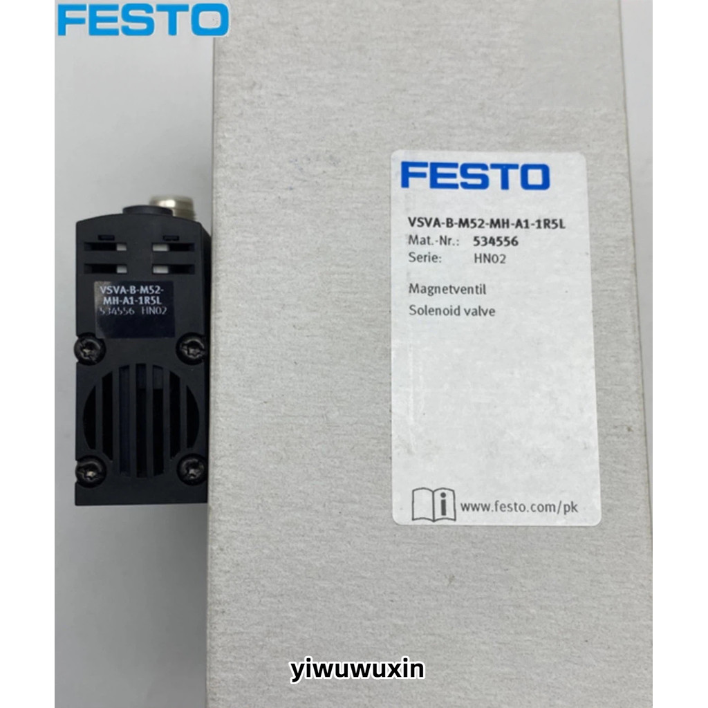 FESTO FESTO โซลินอยด์วาล์ว VSVA-B-M52-MH-A1/A2-1R5L 534556 546768สต็อกพร้อม