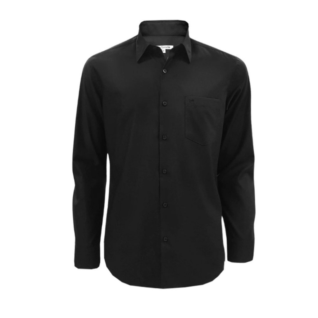 Guy Laroche เสื้อเชิ้ตแขนยาวสีดำ เนื้อผ้า Cotton/Polyester ทรง SLIM FIT รุ่น BAB6271P5