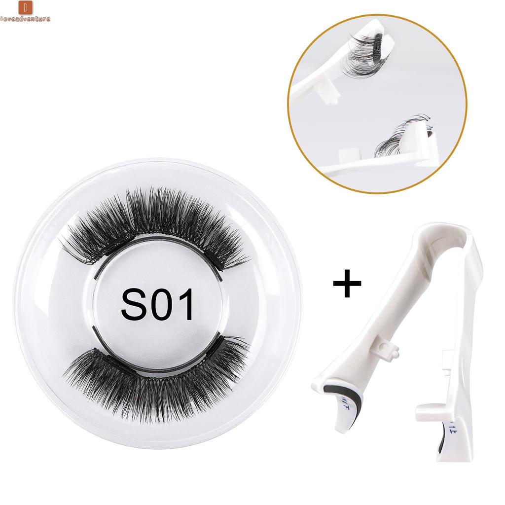 ขนตาปลอมแม่เหล็กพร้อม Applicator Eyelash Curler กาวฟรี Magnetic Lashes Professional Salon ใช้