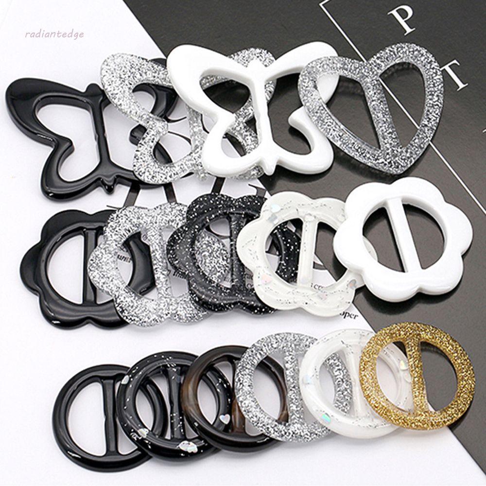 RADIANT T Shirt Clips Flower T Shirt Ring Garment Accessories Round Clothes Clip Heart Garment buckl