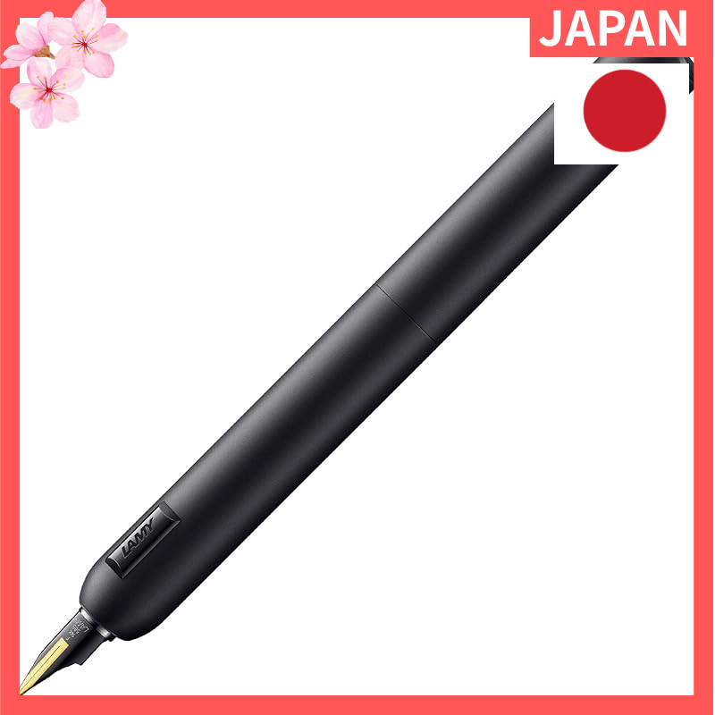 Lamy Dialog cc fountain pen 81 inches matte black lacquer finish with twist mechanism, featuring a 1