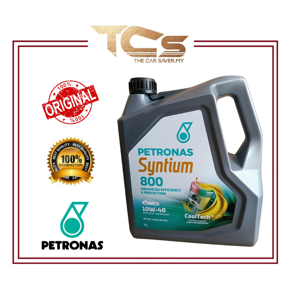 PETRONAS SYNTIUM 800 10W-40 SEMI SYNTHETIC ENGINE OIL 4L MINYAK HITAM KERETA ( 70141K72MY )