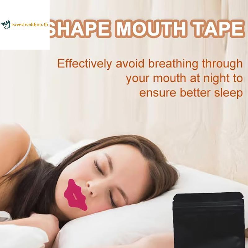 Tweetwehhno 30 ชิ้นเทปปากสําหรับ Sleep Apnea ปากเทปปากสําหรับ Sleeping Snoring ปากเทปหายใจเทปสําหรับ