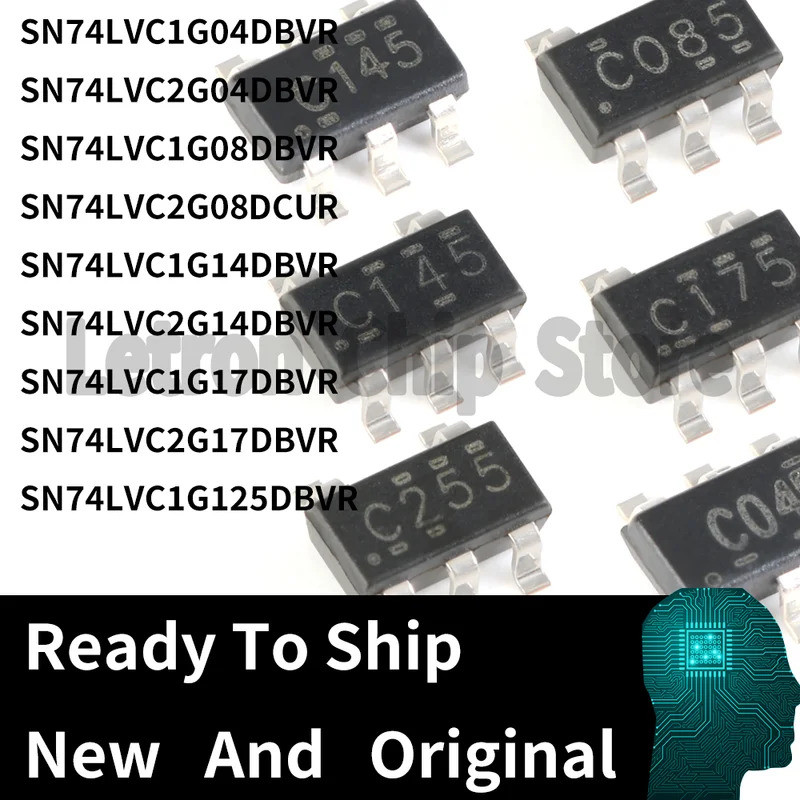 5PCS SN74LVC1G04 SN74LVC2G04DBVR SN74LVC1G08 SN74LVC2G08DCUR SN74LVC1G14DBVR SN74LVC2G17G2G2G17B1G2G