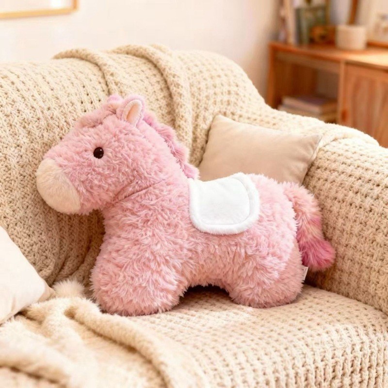 Sweetheart Pony Doll Pink Girl Heart Zodiac Horse Plush Toy โซฟาหมอนเครื่องประดับ Pony Doll
