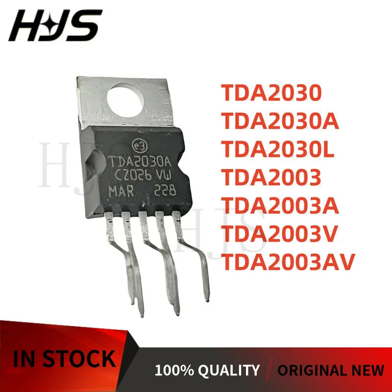 5PCS TDA2030A TDA2003A TDA2030 TDA2030L TDA2003 TDA2003V TDA2003AV TO-220 เครื่องขยายเสียง