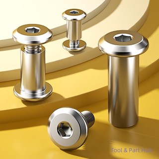 T&P#ไซโก้304 สแตนเลสสตีลชายหญิงคู่ล็อคสกรู Nut Chamfered หกเหลี่ยมซ็อกเก็ตเฟอร์นิเจอร์การเชื่อมต่อ