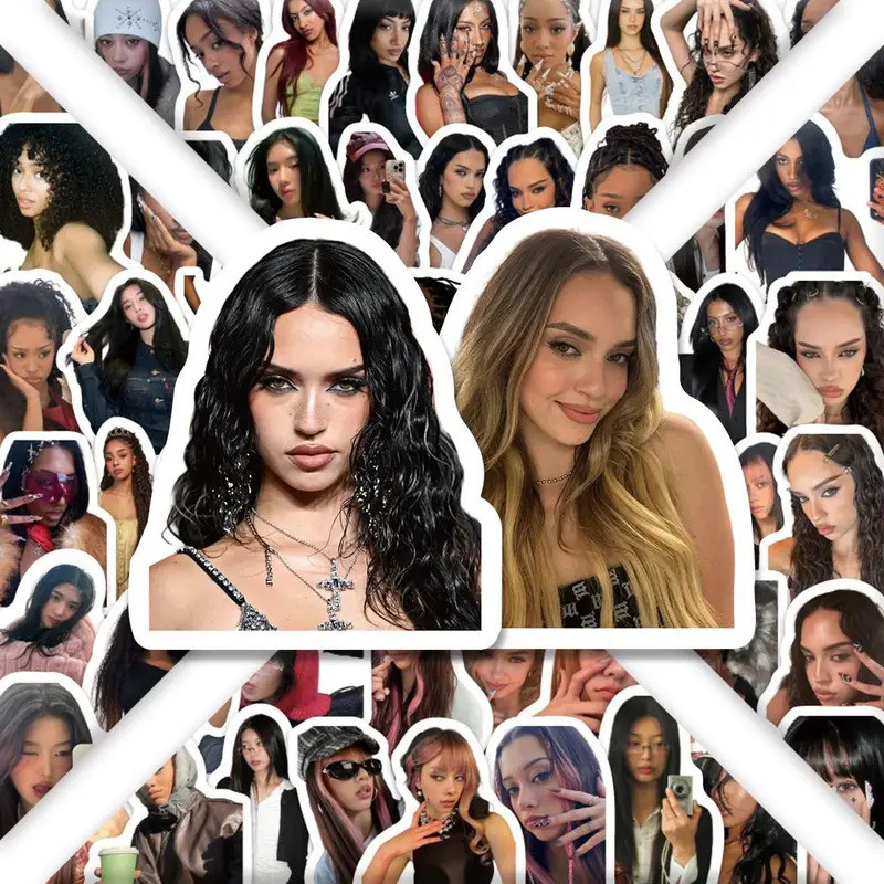 100pcs/set Kpop KATSEYE Stickers PVC Waterproof Self-adhesive Sticker Decoration Notebook Decal LARA