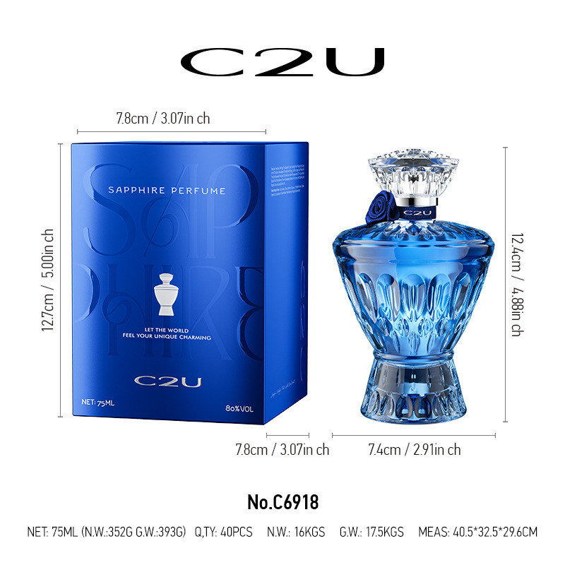 [คําแนะนําร้านค้า] C2U Gentleman Mens Perfume Eau de Toilette Azure Ocean Fragrance Perfume1.22