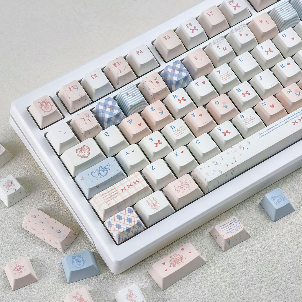 MAIMOOO Rococo Keycap MOA/เชอร์รี่โปรไฟล์ 120 คีย์ PBT Dye Sublimation Aula F75 F99 RK100 Keycaps Re