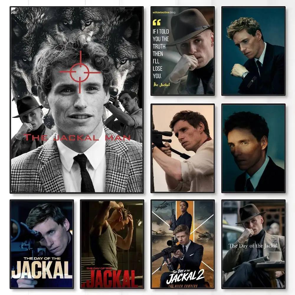 Day of the Jackal ภาพยนตร์โปสเตอร์ Sticky Wall Art พิมพ์กันน้ําบ้านห้องนอน Bar Decor