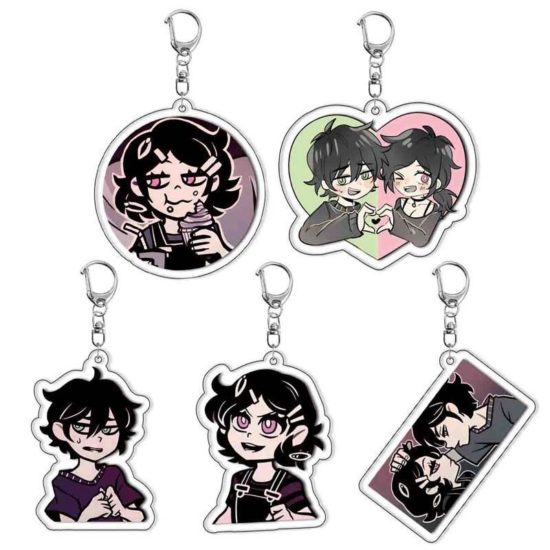 อะนิเมะ The Coffin of Andy และ Leyley พวงกุญแจอะคริลิคเครื่องประดับกระเป๋าจี้ของขวัญ