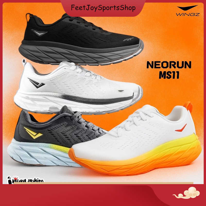 NFshoes รองเท้าผ้าใบ Wingz รองเท้าวิ่งสำหรับผู้ชาย ใส่ออกกำลังกาย น้ำหนักเบา รุ่น WZ-M553 WZ-M511 ไซ