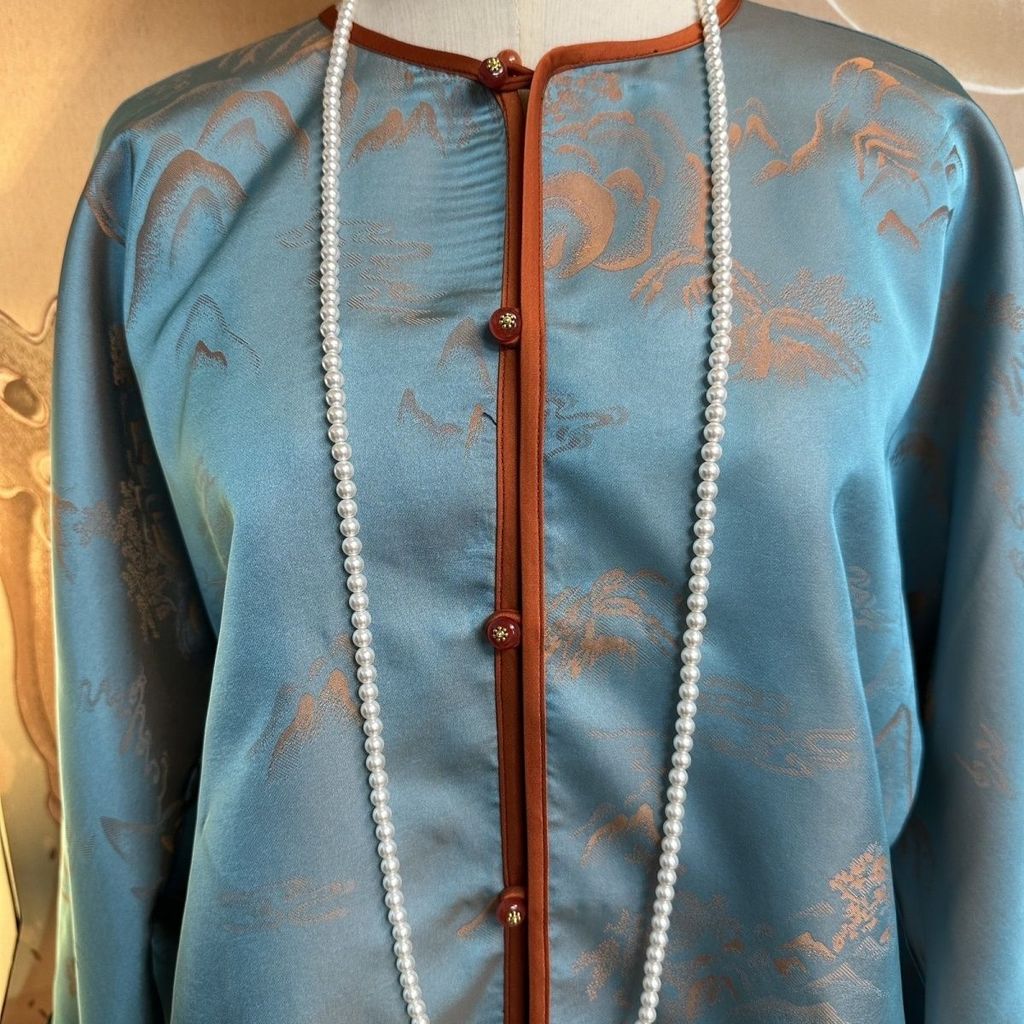 COD 2026 เส้นด้ายเมฆหอม 100% ผ้าไหมหม่อนน้ํามันคงที่สูงหนังวัสดุเก่า Cracked Double-Wear เสื้อแจ็คเก