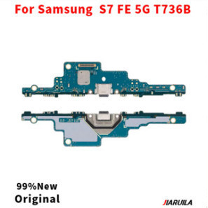 สําหรับ Samsung Galaxy Tab S7 FE 5G SM-T730 / T733 / T736B USB ชาร์จพอร์ต Connector Board Flex Cable