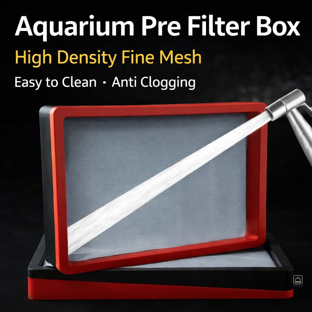 Aquarium Pre Filter Box ตาข่ายละเอียดความหนาแน่นสูง | ป้องกันการอุดตัน ก่อนการกรองสื่อสําหรับตัวกรองตู้ปลา