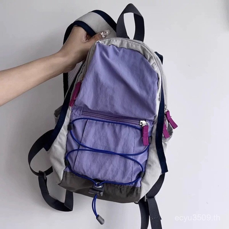กระเป๋าเดินทางปีนเขากระเป๋านักเรียนสีกลางแจ้งมัธยมต้นคมชัดน้ําหนักเบามูลค่ากระเป๋าเป้สะพายหลังคลาสกร