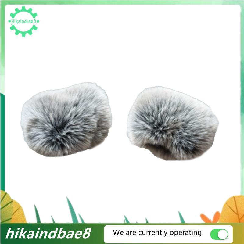 [hIkAi] ฝาครอบไมโครโฟนสําหรับ ZOOM H1 Essential Recorder 2 ชิ้น Mic Wind Cover Fur Cover