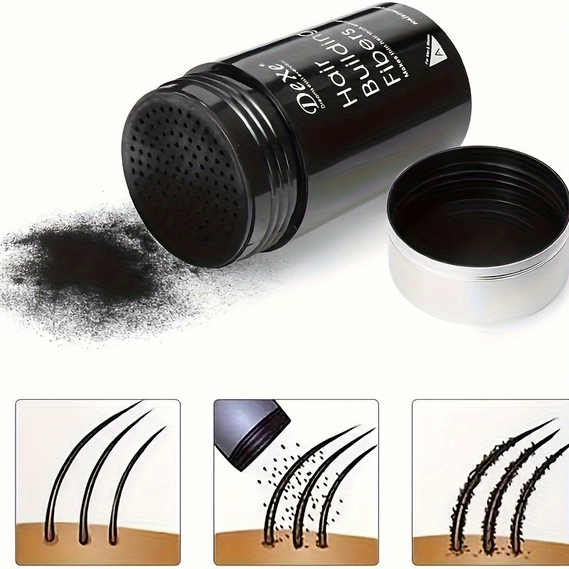 DEXE Fiber Powder 22g: Hair Building Fibers สําหรับ Fuller Hair เหมาะสําหรับผู้ชายและผู้หญิง