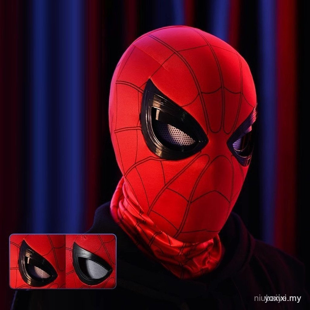 ใหม่ TOUCH EYE LIGHT SPIDERMAN หน้ากาก EYES MOVABLE ไฟฟ้า BLINKING คอสเพลย์ SPIDER MAN HEADGEAR MOVI