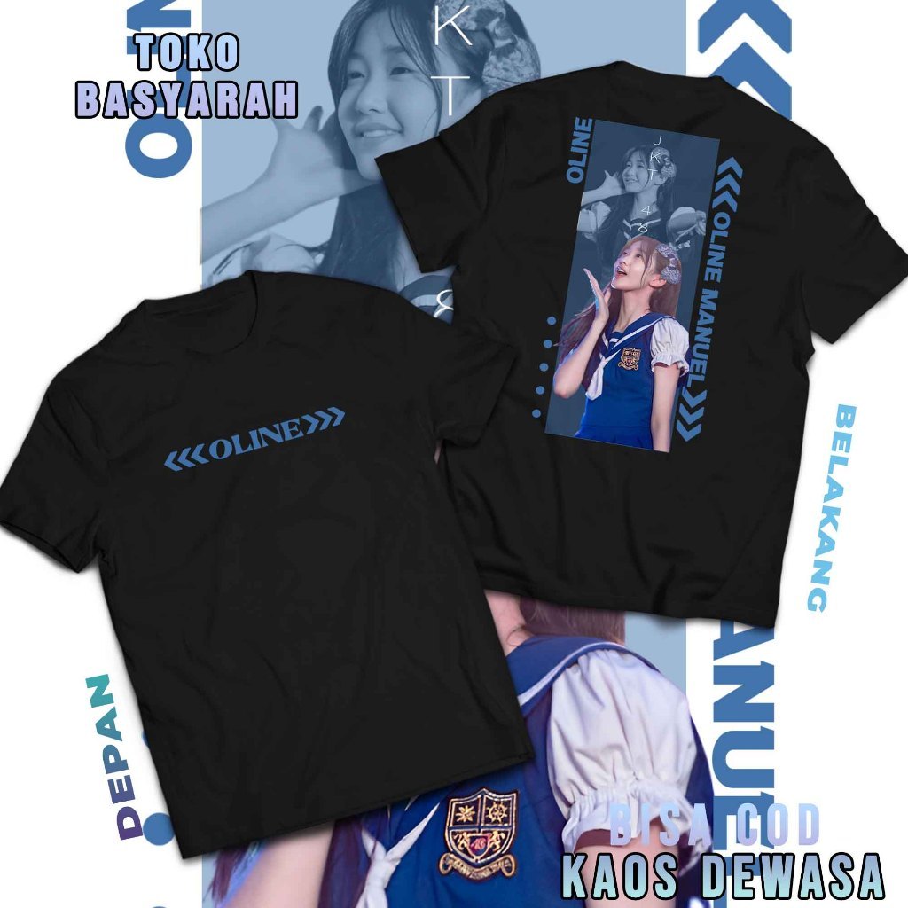 OLINE JKT48 GEN 12 เสื้อยืดออกแบบล่าสุด - เสื้อยืด MY OSHI MEMBER JKT48 - AESTTHETIC STREETWEAR JKT4