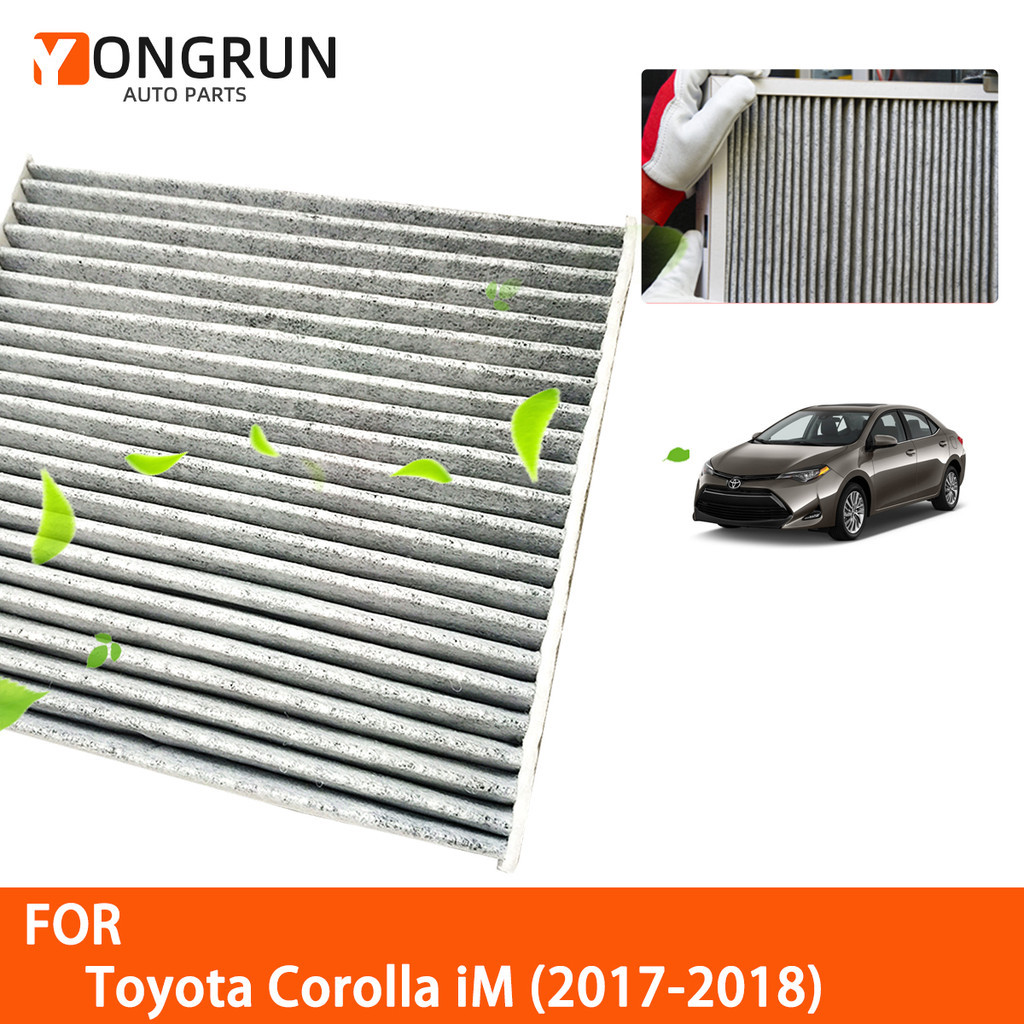 รถ Cabin Air Filter สําหรับ Toyota Corolla iM 2017-2018 Auto Filters คาร์บอนไฟเบอร์ 87139-02020 8713