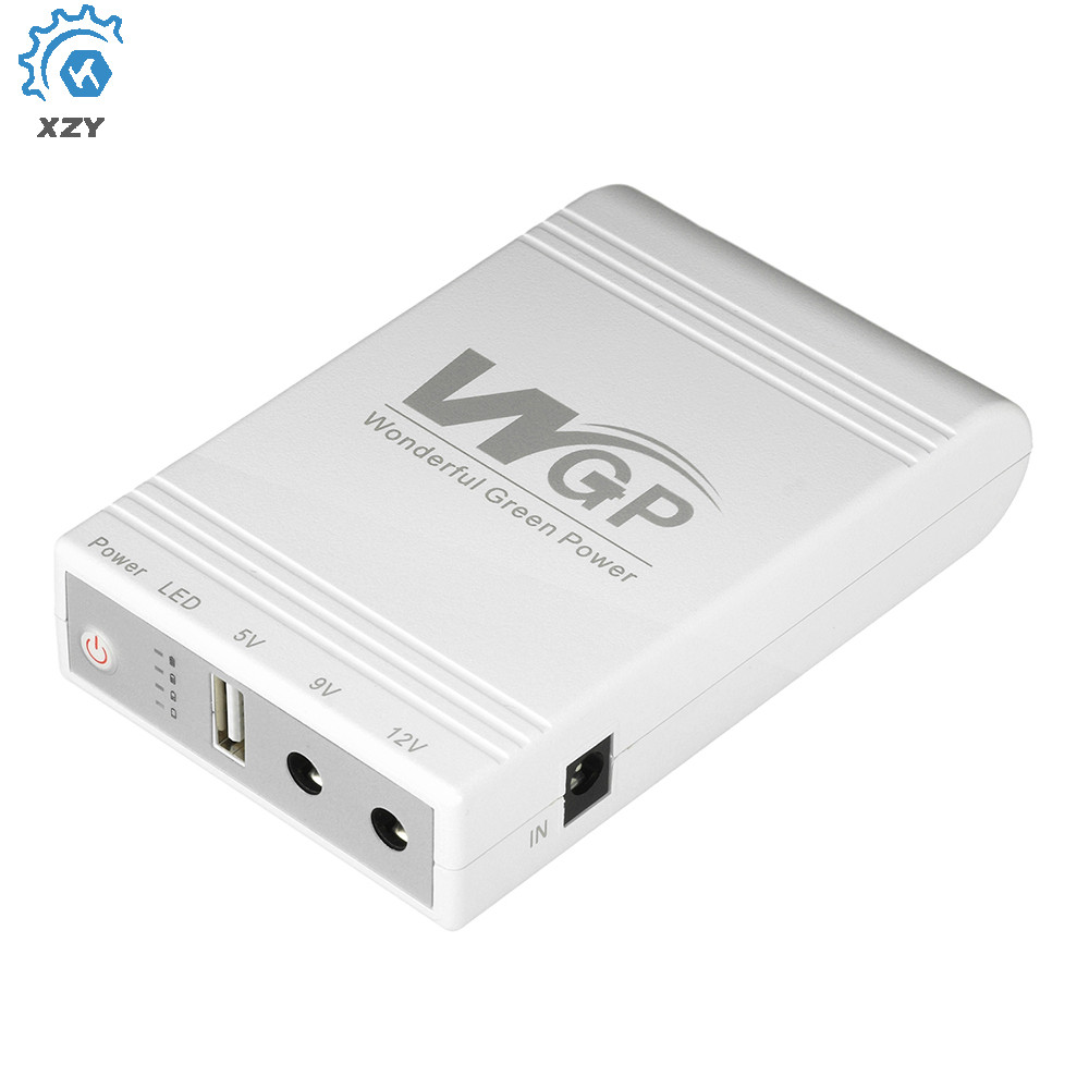 DC 5V9V12V Mini UPS เครื่องสํารองไฟ 10400mAh แบตสํารองมือถือความจุขนาดใหญ่