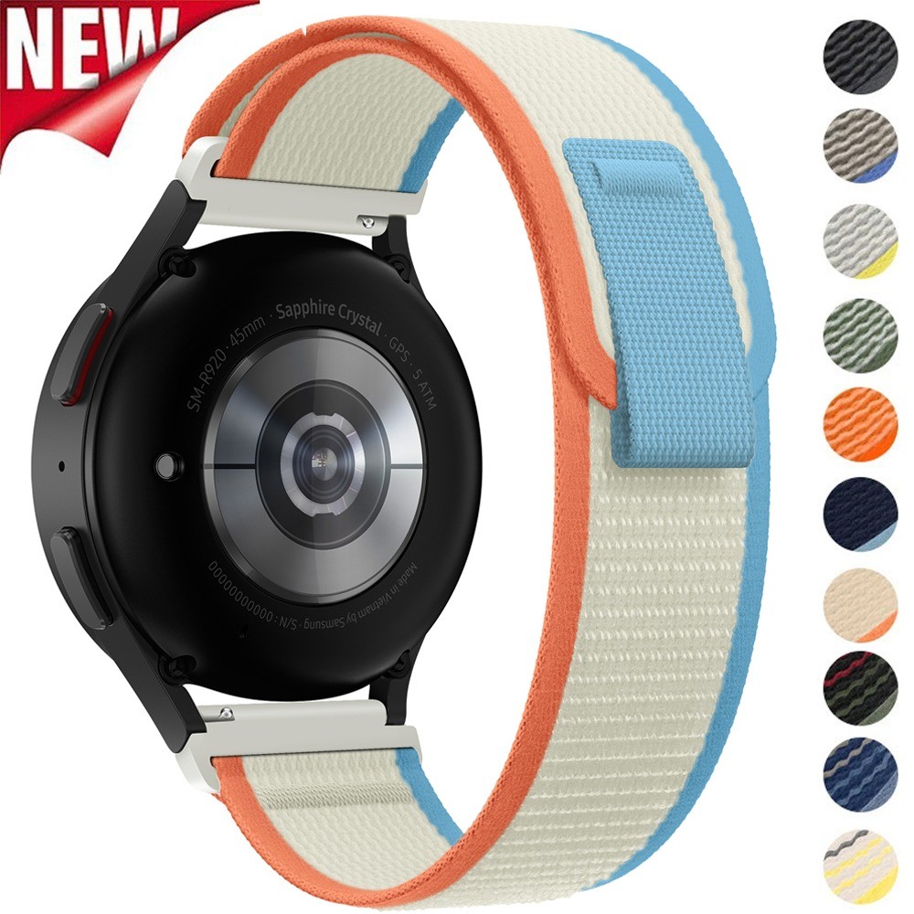 20 มม.22 มม.สายรัดไนลอนสําหรับ Samsung Galaxy Watch 7 6 5 4 เปลี่ยนสําหรับ Huawei GT6 Pro