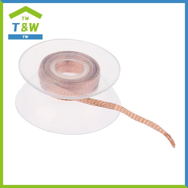 T&W 1Pc 2.0mm 2.5mm 3Meter ลวดเชื่อม Desoldering Braid Solder Remover Wi Wires {vn}