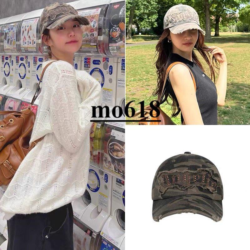 ** moo618 * Zhang Yuanying JOY Xu Yunzhen NATTY~2,000ARCHIVES Rivets ตัวอักษร Frayed เบสบอลหมวกลายพร