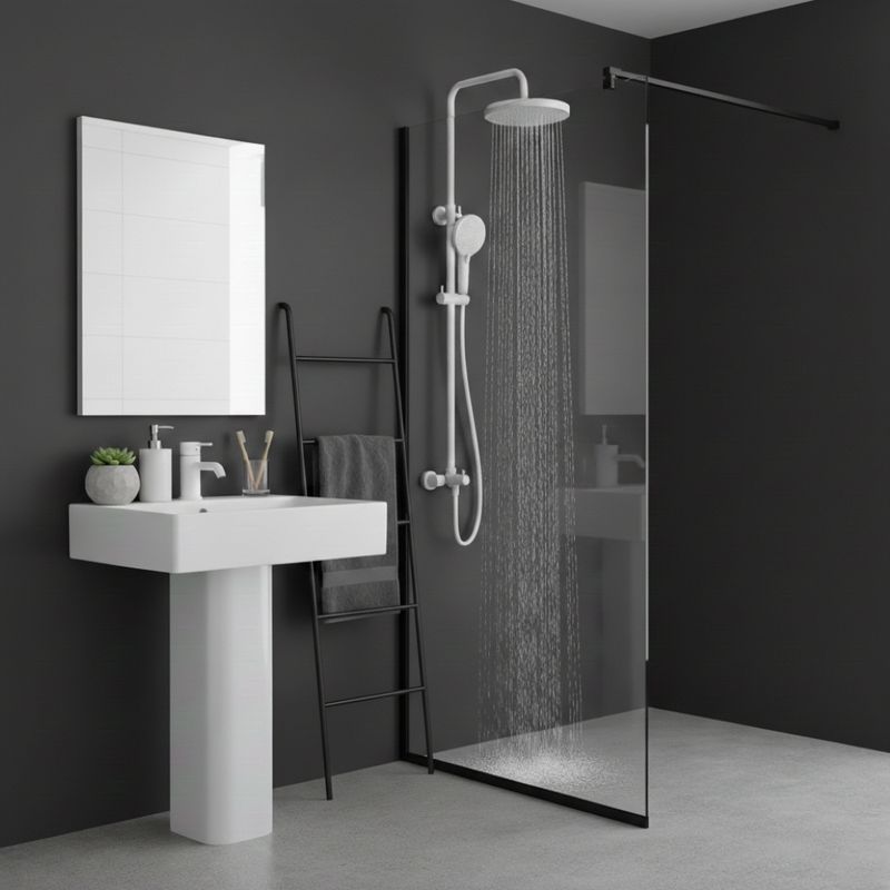 GELATO BATH GL-5030WT ชุดเรนชาวเวอร์ กลม ขาว - รูปที่ 5