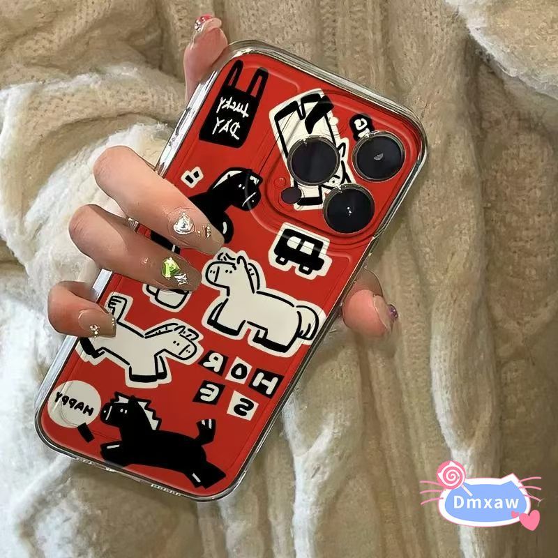 น่ารักกาแฟม้าสําหรับ Huawei Nova Y91 Y90 Y73 Y72 Y71 Y70 Plus Y61 Y60 7i 7 Pro 6 SE 5T 5 5i Pro 4 4E