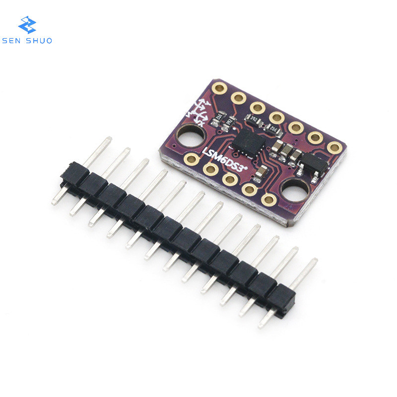 GY-LSM6DS3 โมดูล Accelerator มุมเอียง Gyroscope Sensor IIC/SPI เกียร์