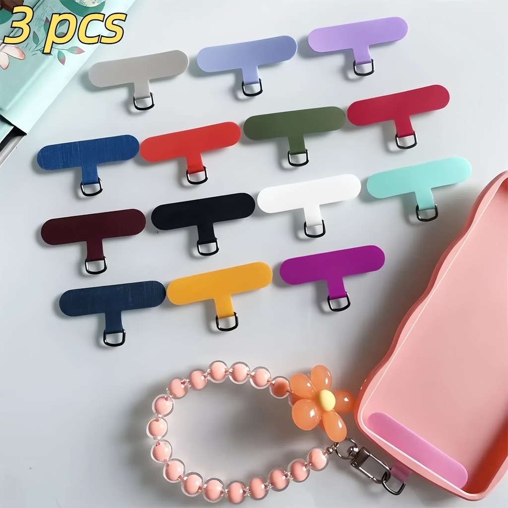 3pcs Universal โทรศัพท์มือถือ Anti Lost Lanyard ปะเก็นการ์ดเปลี่ยนที่ถอดออกได้โทรศัพท์แขวนสายไนลอน P