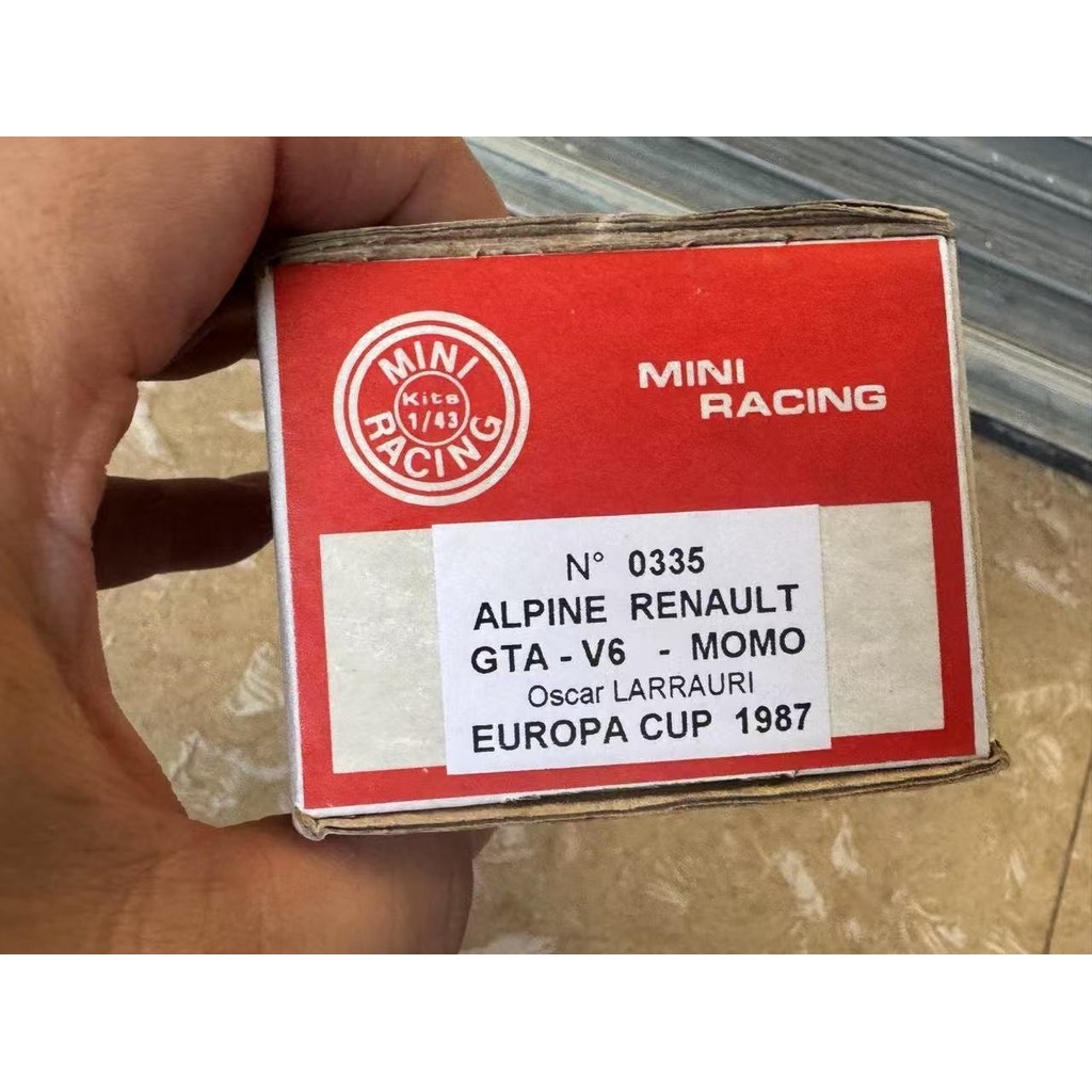 Mini racing 1/43 kit kit kit Alpine renault gta v6 momo europa cup 1987 เท่านั้น SF บุคคลที่สอง-Hand