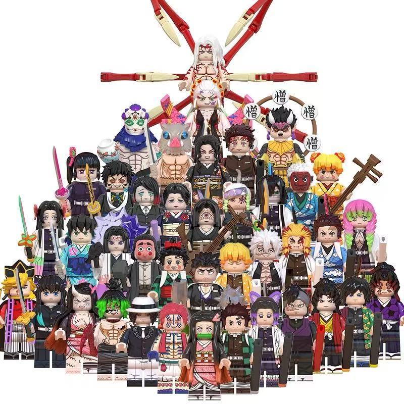 Demon Slayer Action Figure Akaza Agatsuma Zenitsu Kibutsuji Muzan Agatsuma Zenitsu ของเล่นคอลเลกชันบ