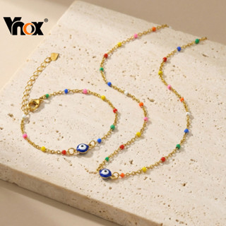 สร้อยข้อมือและสร้อยคอดีไซน์ลัคกี้ อาย สไตล์ซัมเมอร์บีช สำหรั…