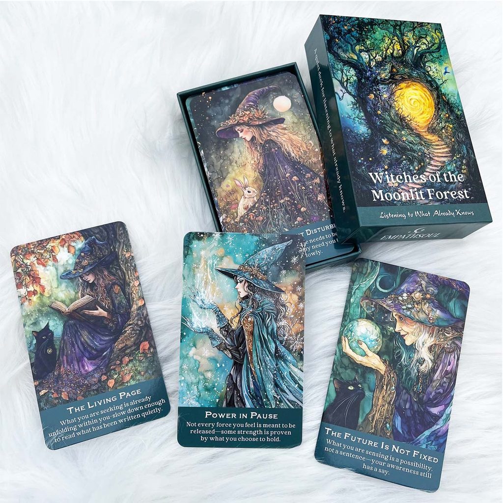 54 ชิ้น 13x8 ซม. Witches Of The Moonlit Forest Oracle ฟัง รูปที่ 2