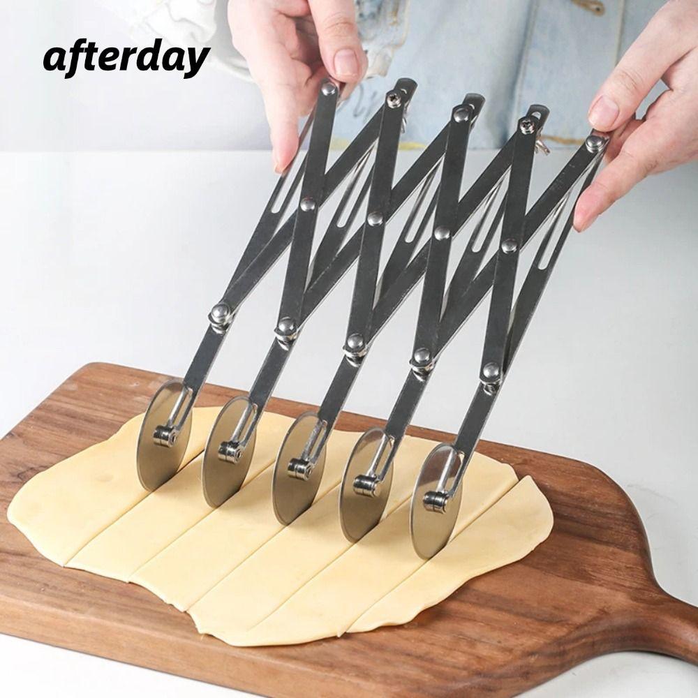 AFTERDAY568 เครื่องตัดด้านข้าง, 3/5/7 ล้อ Roller Blade Dough Divider, Pastry Peeler สแตนเลสปรับเครื่