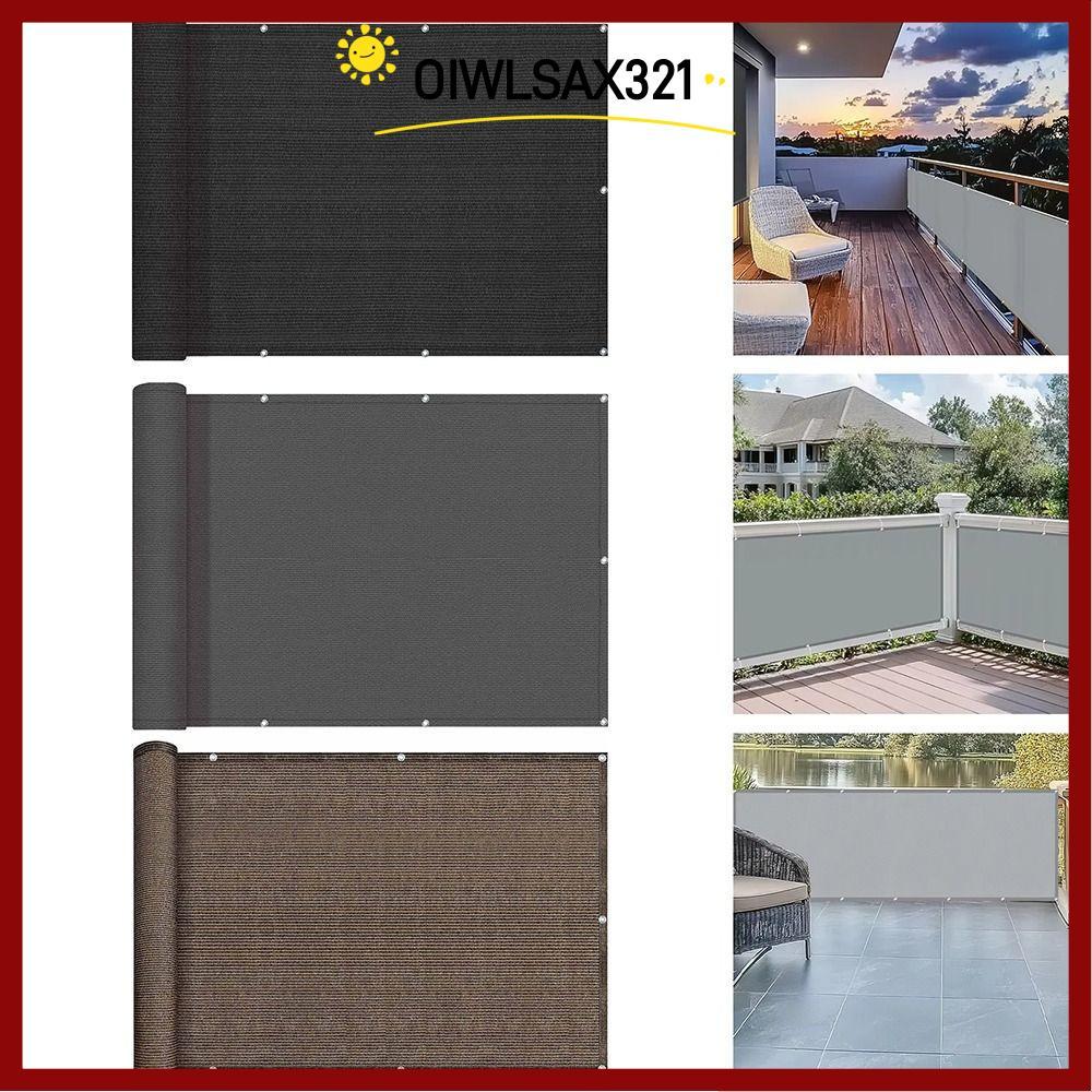 OIWLSAX321 Sun Shading Sails, 3/5/6M กันน้ําระเบียง Shade ผ้า, คุณภาพสูงระเบียงหน้าจอความเป็นส่วนตัว