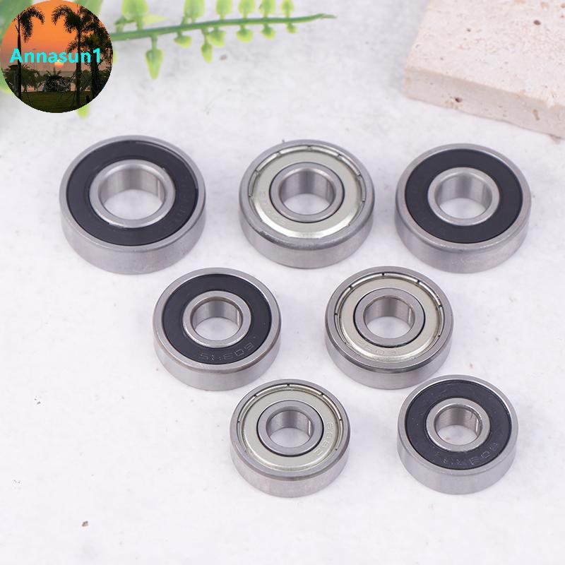 Annasun 10 ชิ้น Double Shielded เหล็กขนาดเล็กแถวเดียว 608ZZ 608RS 609ZZ 609RS 6000ZZ 6000RS 6001Z 60