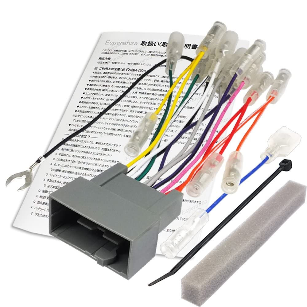 【Esperanza】คู่มือการเชื่อมต่อ Honda Fit GE6 GE7 GE8 GE9 สายไฟ 24P ★ติดตั้งระบบนำทาง