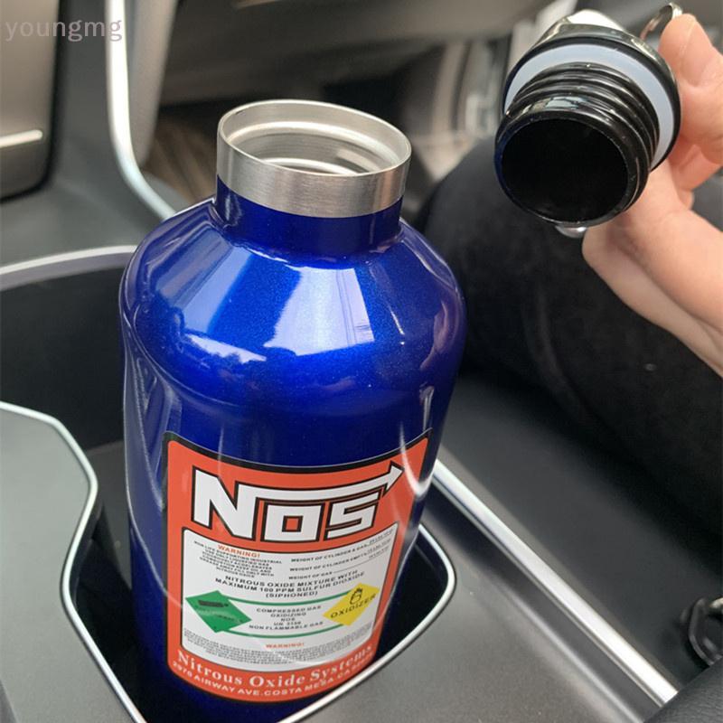 [12h Ship][YG] 1PC ถ้วยฉนวนรถยนต์ NOS กระบอกไนโตรเจนสูญญากาศกาต้มน้ําสแตนเลส 500 มล. ความจุสูงขวดกีฬาเดินทาง ถ้วยน้ํา TH