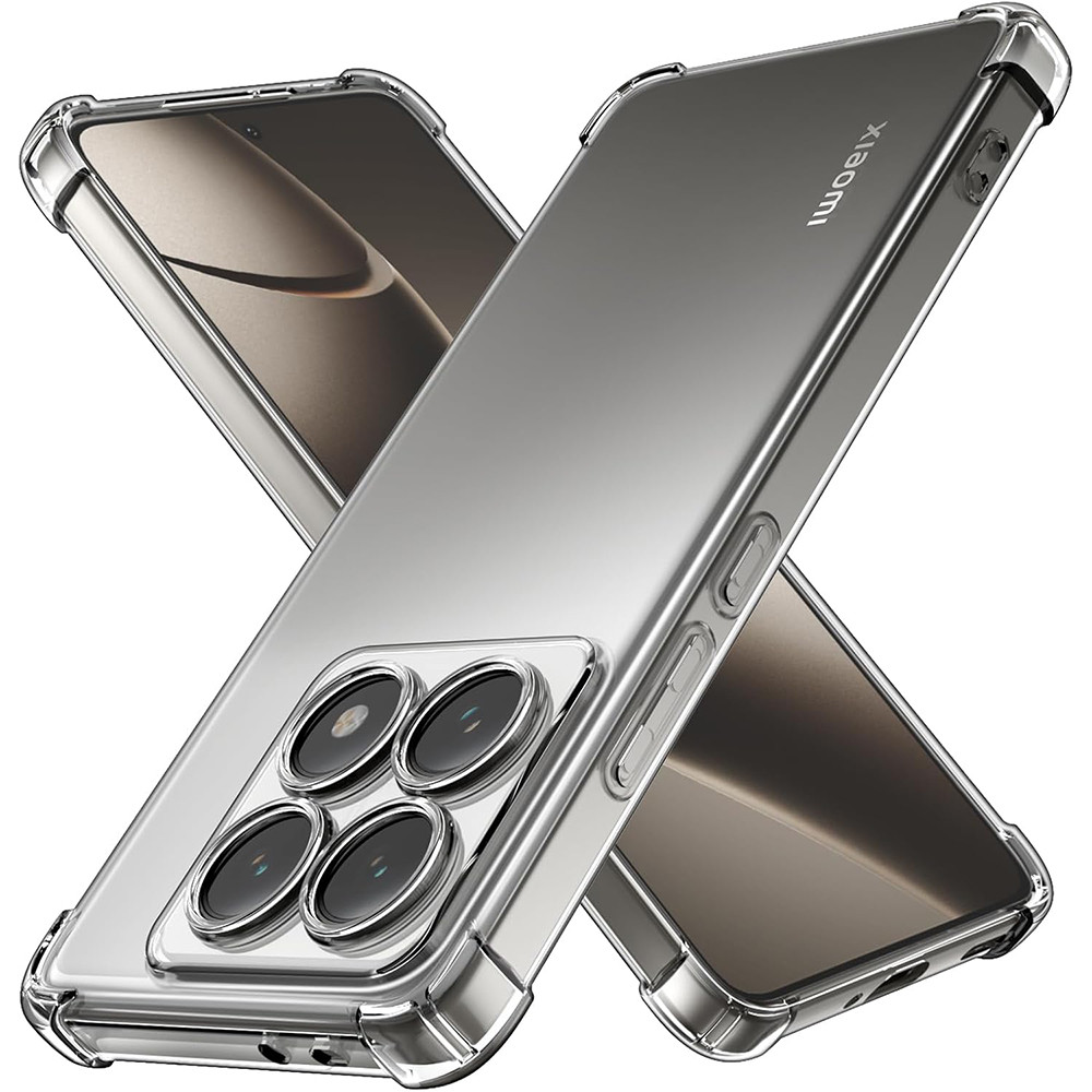 โปร่งใสซิลิโคนกันกระแทกเคสโทรศัพท์สําหรับ Xiaomi Mi 15 14 14T 13 13T 12 12X 12S 12T 11T Pro Lite 5G Clear Cover Case